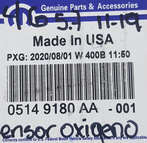 Sensor De Oxigeno Jeep Grand Cherokee Wk2/4g 2011/2019 Foto 5