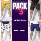 Shorts Hombre -arma Tu Pack De 3 ( Hecho En Peru ).