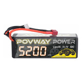 Bateria Lipo 11.1v 5200mah 50c 3s T Plug Povway