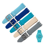 Pulso Correa Compatible Reloj Swatch 17mm Colores