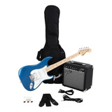 Kit Fender Squier Affinity Strat Hss Lake P.b./bag/amp Fm15g