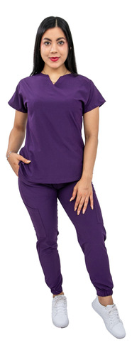 Pijama Quirúrgica Mujer Jogger Stretch Antifluido Scrub Nala