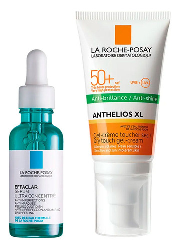 Kit La Roche Posay Effaclar Serum + Anthelios Toque Seco 