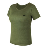 Camiseta Feminina Tática Invictus Skadi Mescla Verde