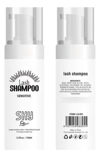 Lash Shampoo Pestañas 150ml Ly031