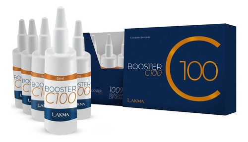 Booster C 100 Vitamina C 100% Pura (5 Ampolas De 5ml) Lakma