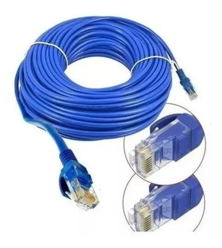 Cabo De Rede 30 Metros Completo Rj45 Internet