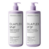  Olaplex | No 4p Blonde Enhancer Toning Shampoo + No 5p Blonde Enhancer Toning Conditioner Duo [1000 Ml | 33.8 Oz]