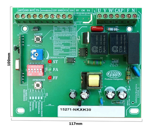 Central Placa Rossi Kxh30 Sensor Hall Dz3 Dz4 Nano Original