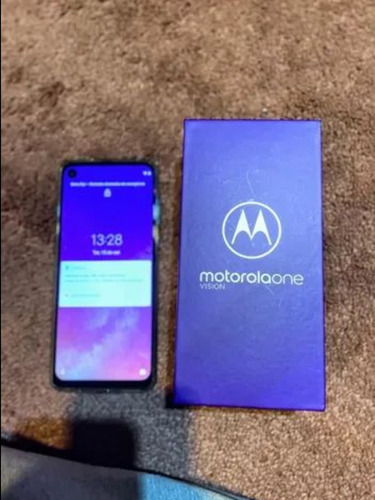 Celular Motorola One Vision 128gb - 4gb De Ram - Azul Safira