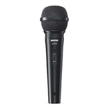 Microfono Vocal Alambrico Conector Xlr Negro Sv-200 Shure