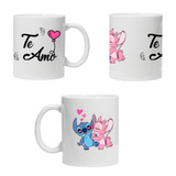 Taza 14 De Febrero De Stitch Te Amo