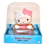 Adorno Hello Kitty Con Movimiento De Cabeza Luz Solar