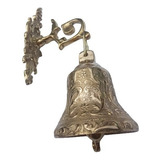  Campana Sonora En Bronce Con Soporte