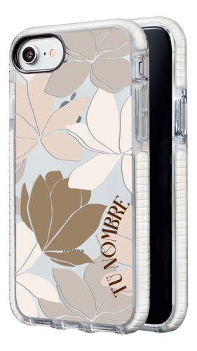 Funda Para iPhone Mujer Flores Personalizada Tu Nombre