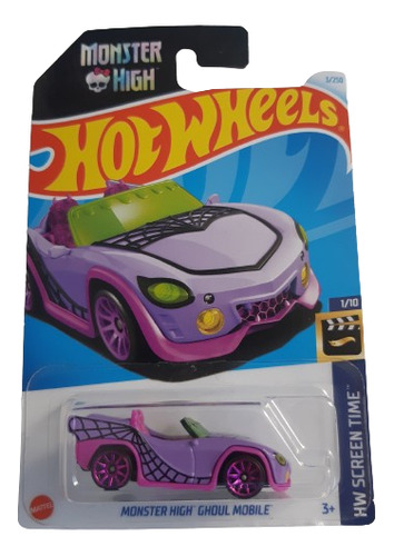 Hot Wheels Monster High Ghoul Mobile De Serie Colección 