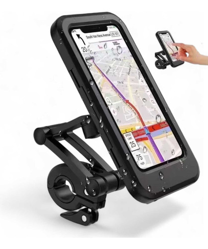 Soporte Impermeable Porta Celular Para Moto/bicicleta Envios