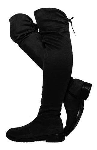 Bota Larga Biker Stretch De Piso Mod. Panther Delia Torres® 