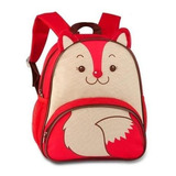 Mochila Infantil Feminina Pets Bichinhos Zoo Animais Escolar Cor Raposinha