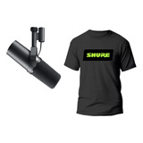 Kit Microfone Shure Sm7b + Camiseta Oficial Tshure-m