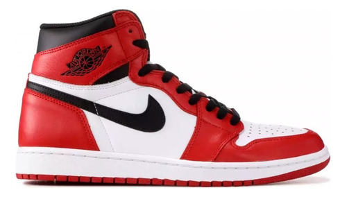 Bota Botinha Nike Air Jordan 1 Chicago Vermelho Nba Mid