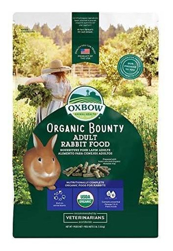 Oxbow Bene Terra Orgánica Conejo Alimentos, 3 Lb.