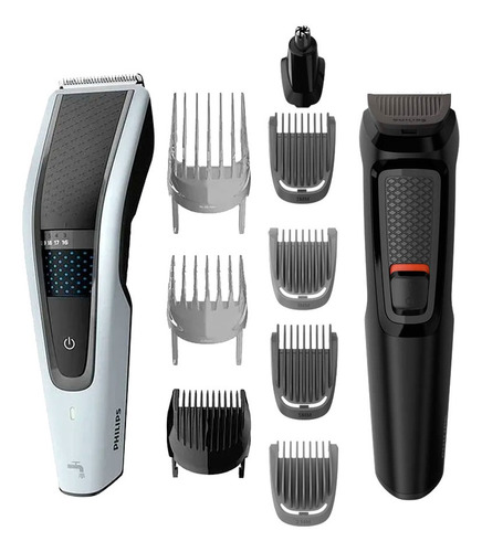 Set Cortacabello Philips Recargable + Cortabarba Trimmer 