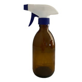 6 Botella Vidrio 250 Ml Ámbar Con Atomizador(it-172)