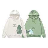 Sudaderas Para Parejas Dibujos Dinosaurio Grueso Y Cálido