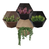 4 Vasos De Parede P/ Plantas Pendentes Jardim Vertical 30x33