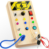 Tablero De Actividades Con 8 Luces Led, Juguetes Montessori