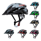 Capacete Ciclismo Bike Sinalizador Led Proteçao Cores Raptor