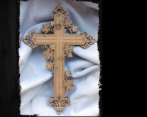 Cruz Cristo Crucifijo Enredadera De Madera