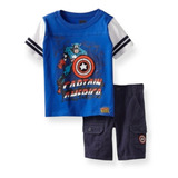 Conjunto 2 Piezas Marvel Capitán América Talla 2