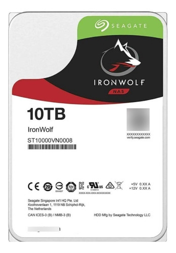 Disco Duro Interno  10 Tb Ironwolf Nuevo