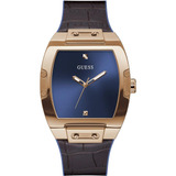 Guess Men's Trend Casual Tonneau Diamond 43mm Watch Blue Dia