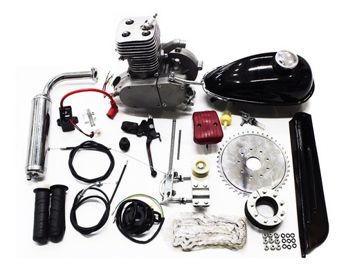 Kit Completo Motor Para Bicicleta Motorizada 2 Tempos 100cc 