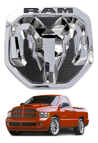 Insignia Logo Dodge Porton 17 X 17.5 Cromada Tuningchrome