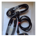 Kit Cables Para Monitor Display Port, Vga, Usb, Alimentacion