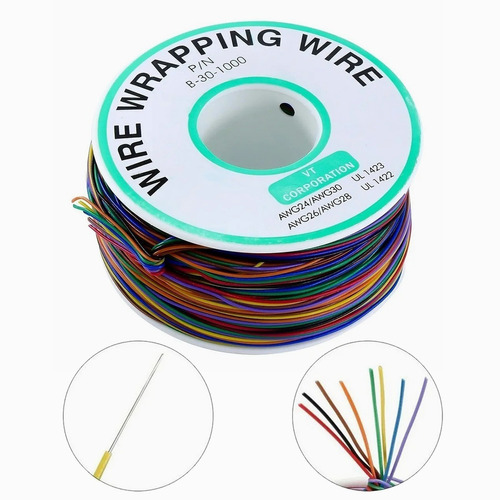 Cable  280m 30awg Wire Wrapping Para Pruebas De Pcb