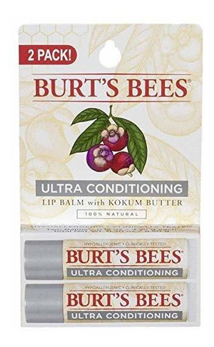 Las Abejas De Burt 100% Natural Moisturizing Lip Balm, Ultra