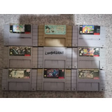 Lote De 9 Juegos De Super Nintendo Snes O Se Venden X Separ