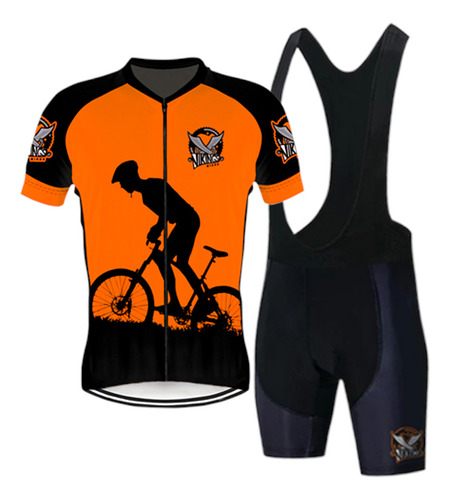 Roupa Conjunto Bike Ciclismo Camisa Bretelle Ou Bermuda Gel 