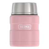 Tarro Para Comida Thermos Acero Inox , 473 Ml , Rosa Mate