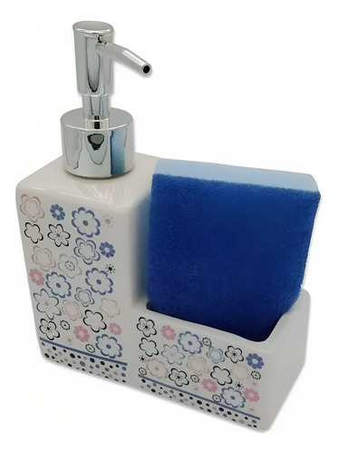 Dispenser Para Detergente Con Esponja Ceramica