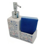 Dispenser Para Detergente Con Esponja Ceramica