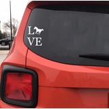 Vinilo Impermeable Con Diseño De Caballo De Amor, Para Coche