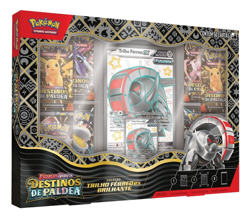 Box Pokémon Destinos De Paldea Trilho Ferreo Ex Brilhante