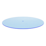 Tapete Giratorio Record Player Slipmat, Acrílico Transparent