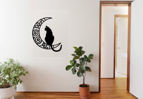 Cuadro Decorativo Gato Luna